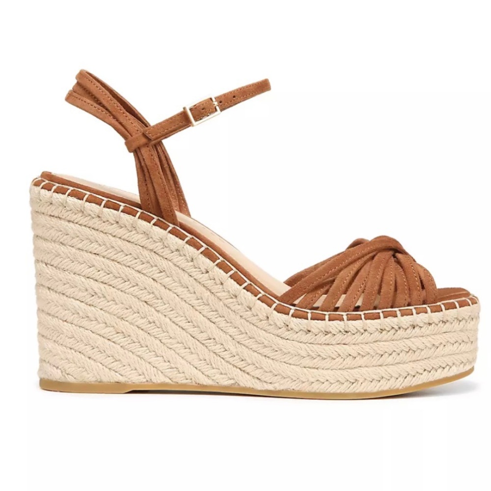 Veronica Beard Ravina Suede Espadrille Wedge Sandals